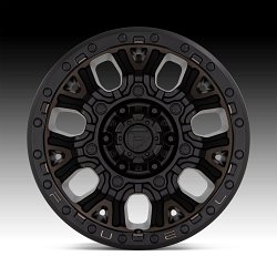 Fuel Traction D824 Machined Black DDT Custom Truck Wheels 3